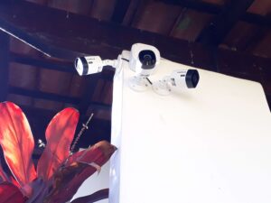 3 Câmeras instaladas na parede